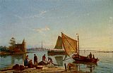 William Raymond Dommersen Volterhoven On The Zuider Zee, Holland painting